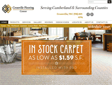 Tablet Screenshot of crossvilleflooring.com